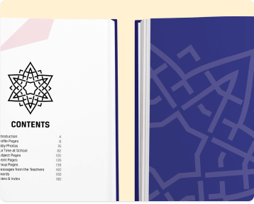 A contents page and section divider